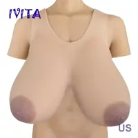 21XL Oval Nipple Silicone Breast Forms Drag Queen 16KG Huge Vest Boobs Enhancer.webp